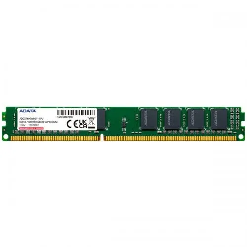 ADATA 8GB DDR3L 1600 VLP U DIMM Desktop Ram Dealer Price in chennai, Tamilnadu, Coimbatore, Kanchipuram, Sriperumbudur, Tiruvallur, Tiruppur