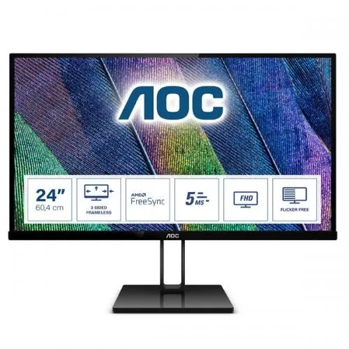 Aoc 24V2Q 24inch LED Monitor Dealer Price in chennai, Tamilnadu, Coimbatore, Kanchipuram, Sriperumbudur, Tiruvallur, Tiruppur