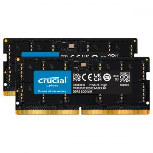 Crucial DDR5 16GB Kit 8GBx2 4800 SODIMM Laptop Memory Dealer Price in chennai, Tamilnadu, Coimbatore, Kanchipuram, Sriperumbudur, Tiruvallur, Tiruppur