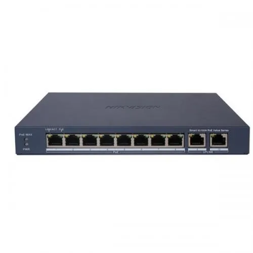 Hikvision DS 3E1310P EI B 8 Port 9GBPS Fast Ethernet Smart POE Switch Dealer Price in chennai, Tamilnadu, Coimbatore, Kanchipuram, Sriperumbudur, Tiruvallur, Tiruppur