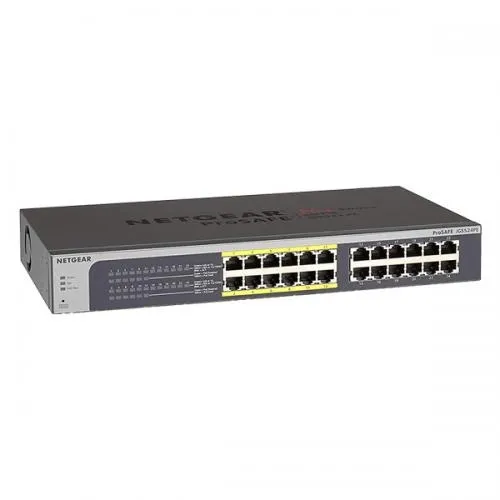 Netgear JGS524PE 24 Port Gigabit Plus Switch With 12 Port PoE Dealer Price in chennai, Tamilnadu, Coimbatore, Kanchipuram, Sriperumbudur, Tiruvallur, Tiruppur